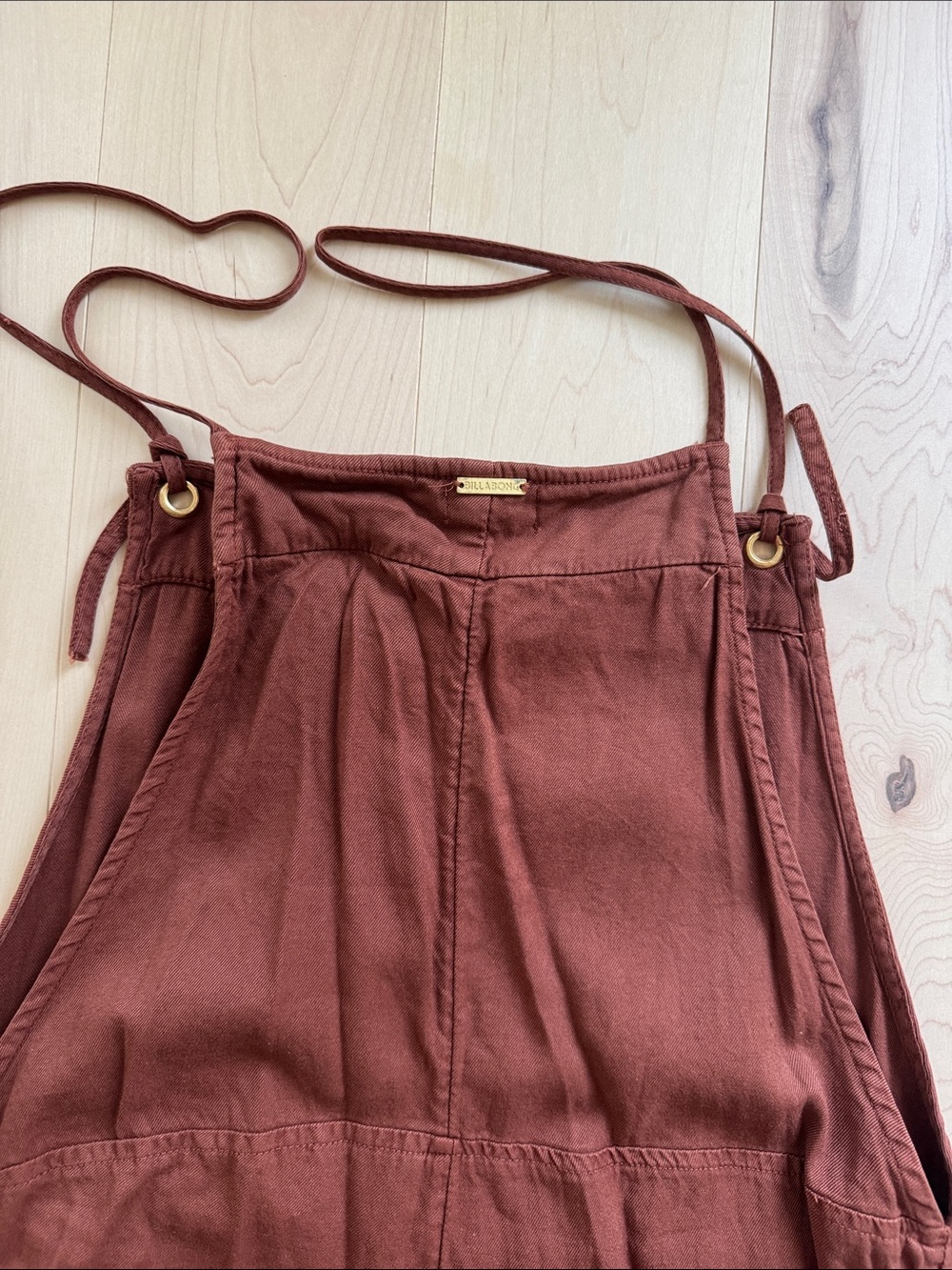 Billabong Rust-Brown & Navy Adjustable Strap Romper - Picture 8 of 11